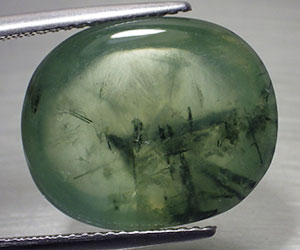 Prehnita de rutilo natural única muy grande de 15,43 ct - 3