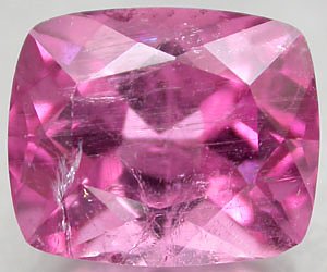 Piedra preciosa de rubelita genuina extremadamente rara grande de 2.67 ct