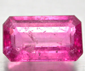 Piedra preciosa de rubelita natural genuina de lujo de 1,60 ct