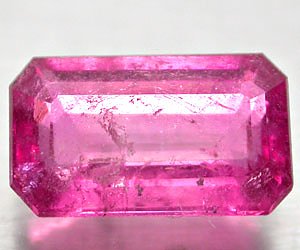 Piedra preciosa de rubelita natural genuina de lujo de 1,60 ct