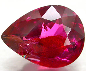 Piedra preciosa de turmalina rubelita genuina muy rara de 1,46 ct
