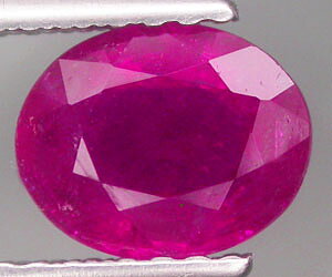 Turmalina rubelita natural genuina muy rara de 1,02 ct