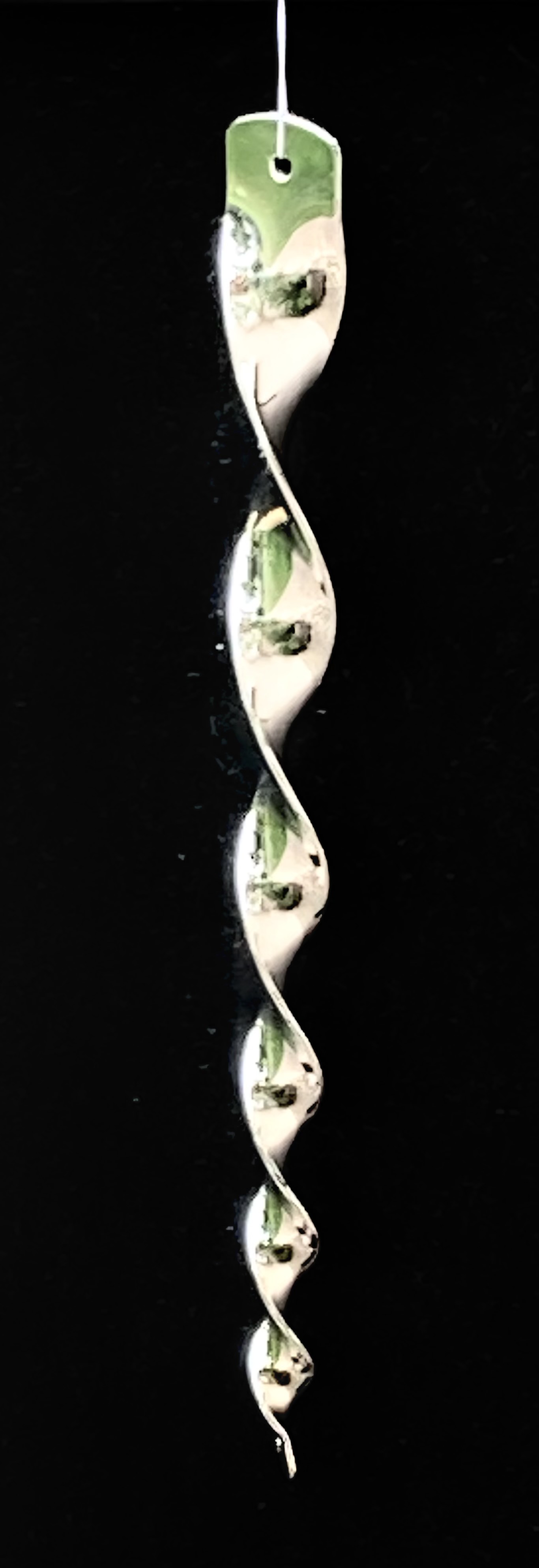 Silverfärgad spiral