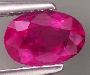 Piedra preciosa de turmalina rubelita natural genuina muy rara de 0,48 ct