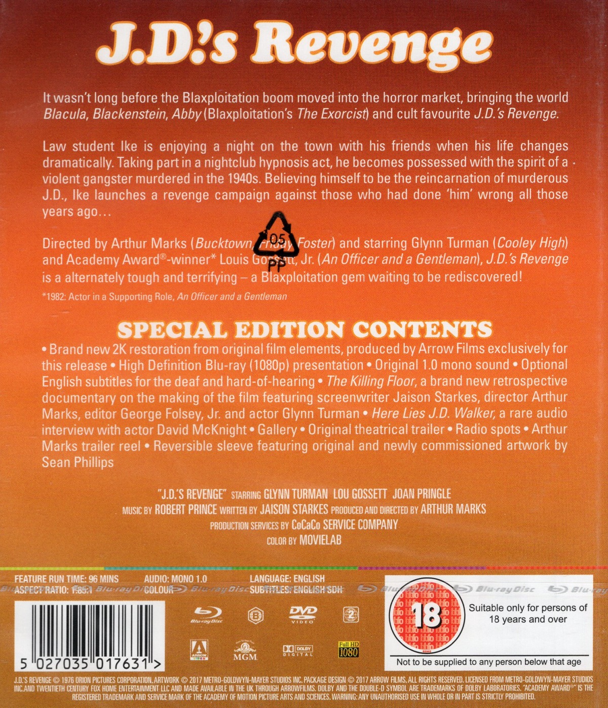 J.D.'s Revenge (ej svensk text) (Blu-ray) - 2