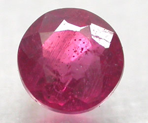 Rubí mogok de Birmania natural, extremadamente raro, redondo, de 3,8 mm