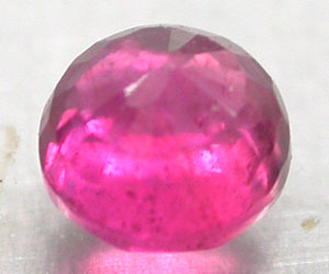 Rubí mogok de Birmania natural, extremadamente raro, redondo, de 3,8 mm - 2