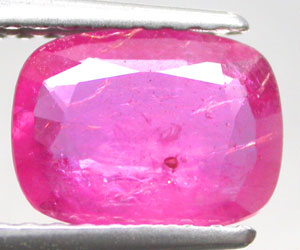 Piedra preciosa de rubí de Birmania natural genuina muy rara de 1,35 ct