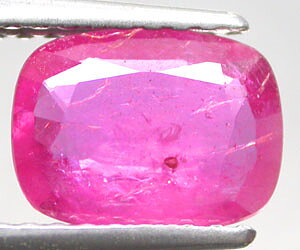 Piedra preciosa de rubí de Birmania natural genuina muy rara de 1,35 ct