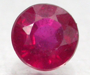 Piedra preciosa de rubí natural genuina redonda muy rara de 3,9 mm - 3