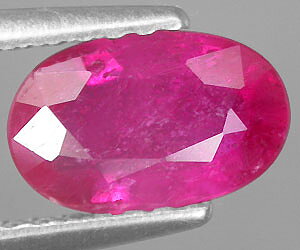 Piedra preciosa de rubí natural genuino certificado de lujo de 1,20 ct
