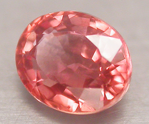 Piedra preciosa de zafiro padparadscha natural genuino extremadamente raro de 0,64 ct - 3