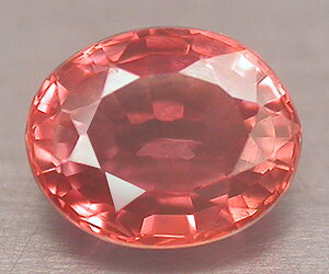 Piedra preciosa de zafiro padparadscha natural genuino extremadamente raro de 0,64 ct