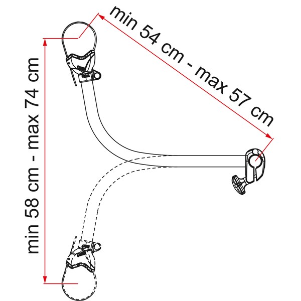 Fiamma Carry-Bike, Bike-Block Pro S 4, för fjärde cykeln. Svart