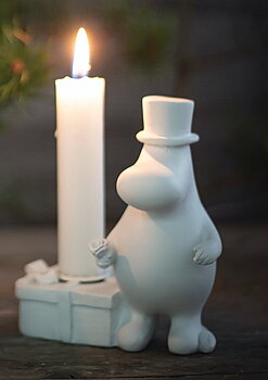 Mumin Polystone Ljusstake - Muminpappa