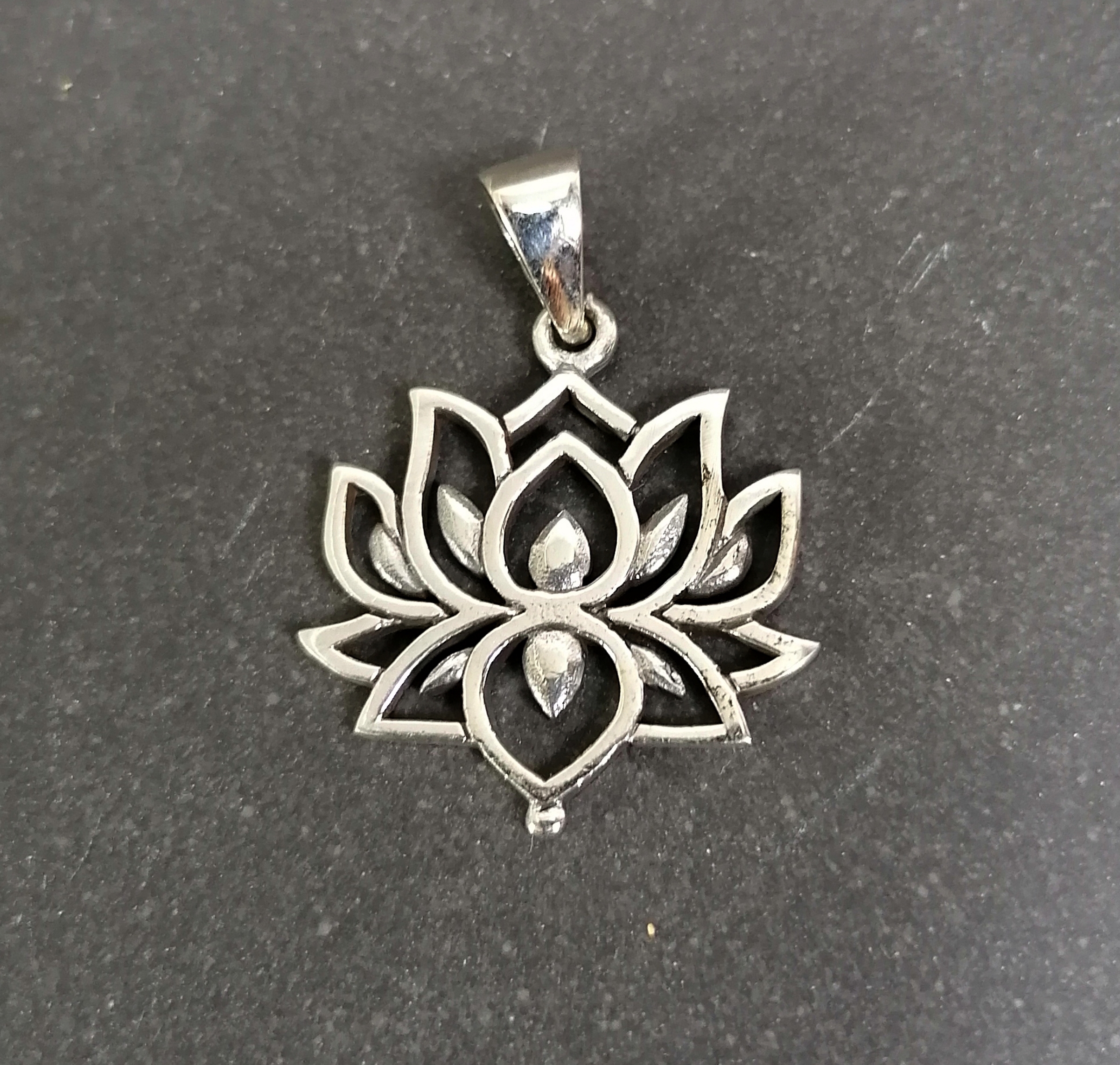 Lotus Reflection  hängen i silver