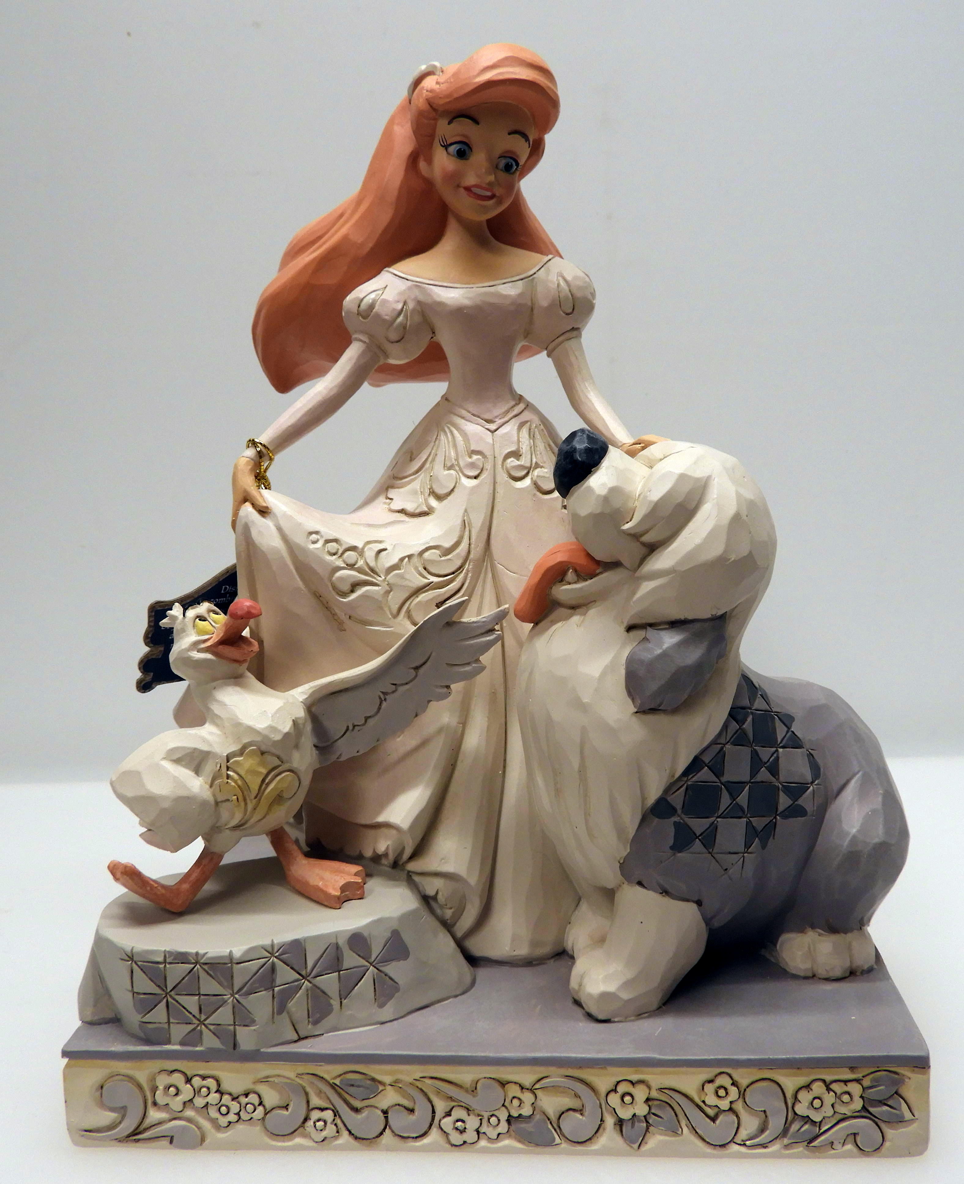 Disney traditioner Spirited Siren -White Woodland Ariel Figurine  - 3