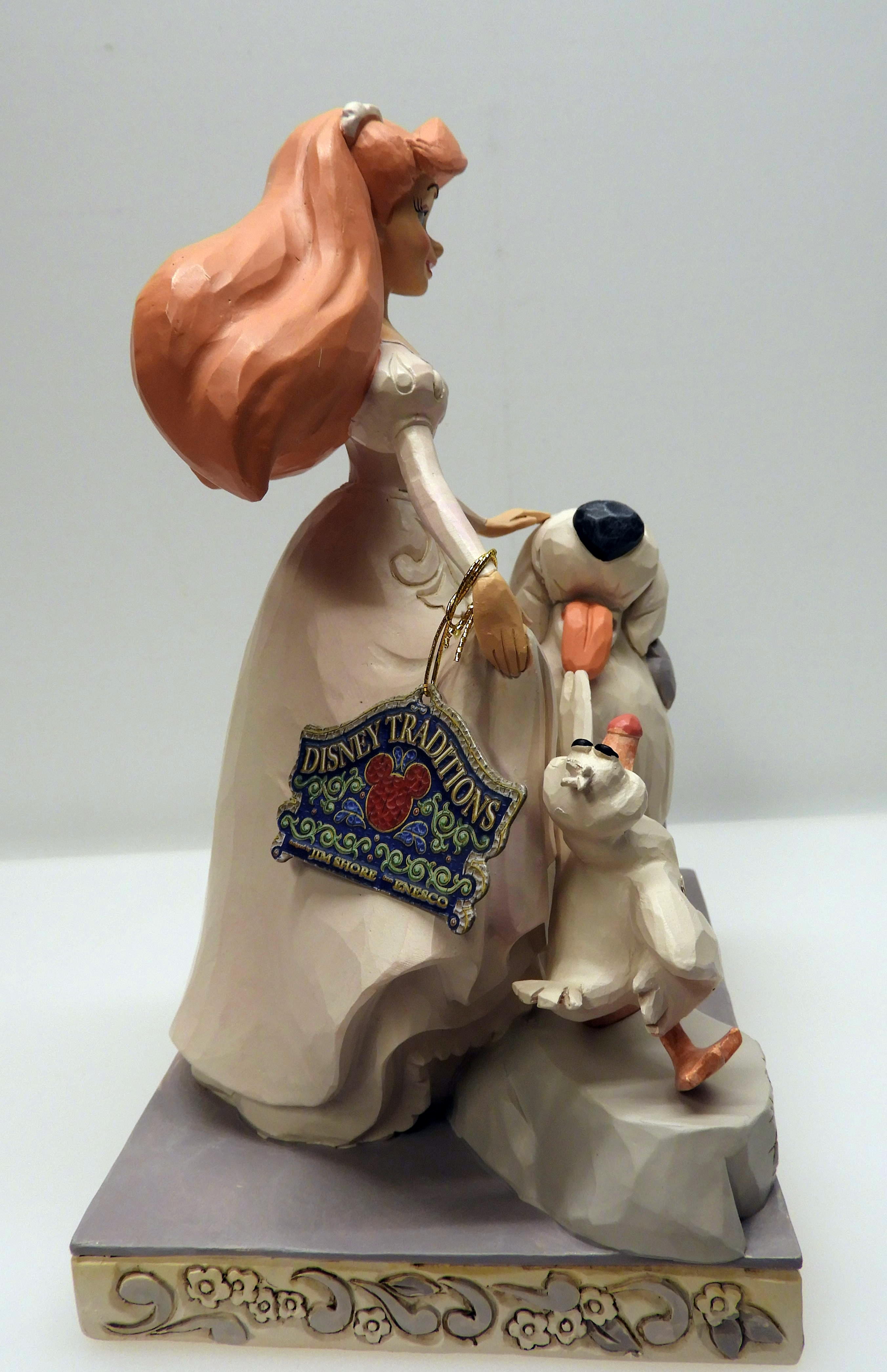 Disney traditioner Spirited Siren -White Woodland Ariel Figurine  - 6