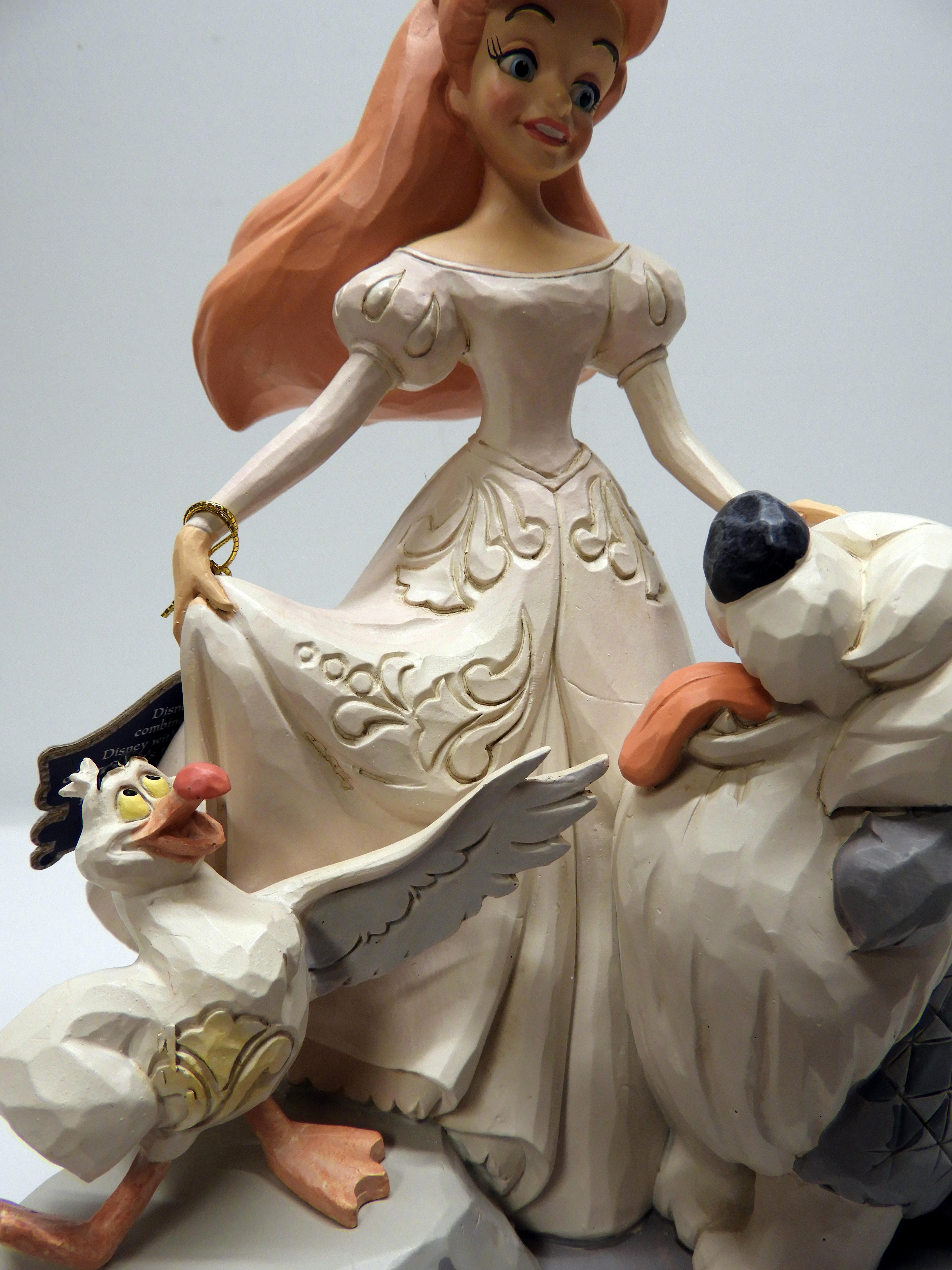 Disney traditioner Spirited Siren -White Woodland Ariel Figurine  - 7