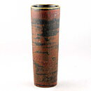 Carl-Harry Stålhane (1960s) Russet Studio Vase with Cylinder Form 21 cm
