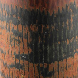 Carl-Harry Stålhane (1960s) Russet Studio Vase with Cylinder Form 21 cm