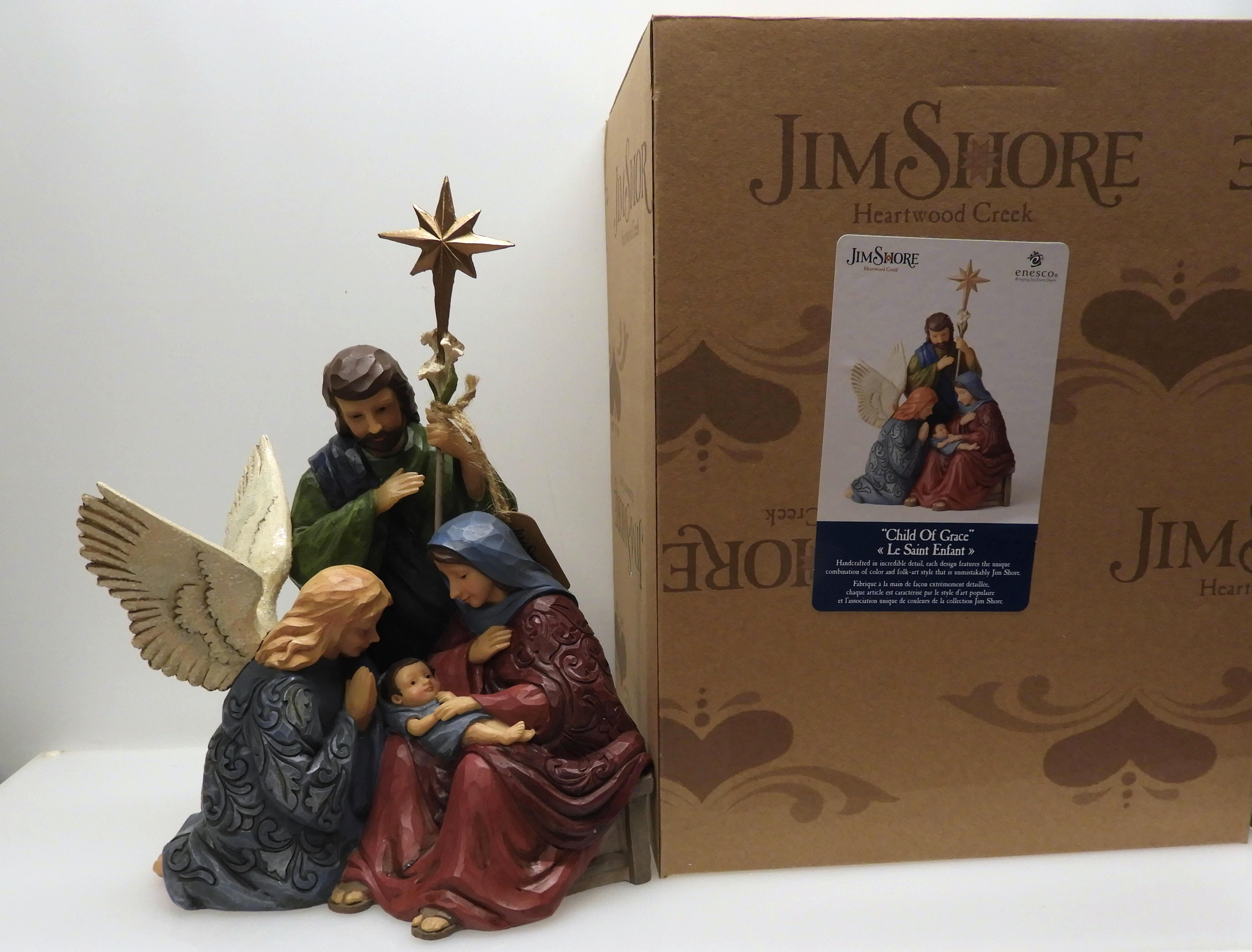 Jim Shore Jim Shore BARN AV NÅD Polyresin Helig Familj födelse 6004185 - 2