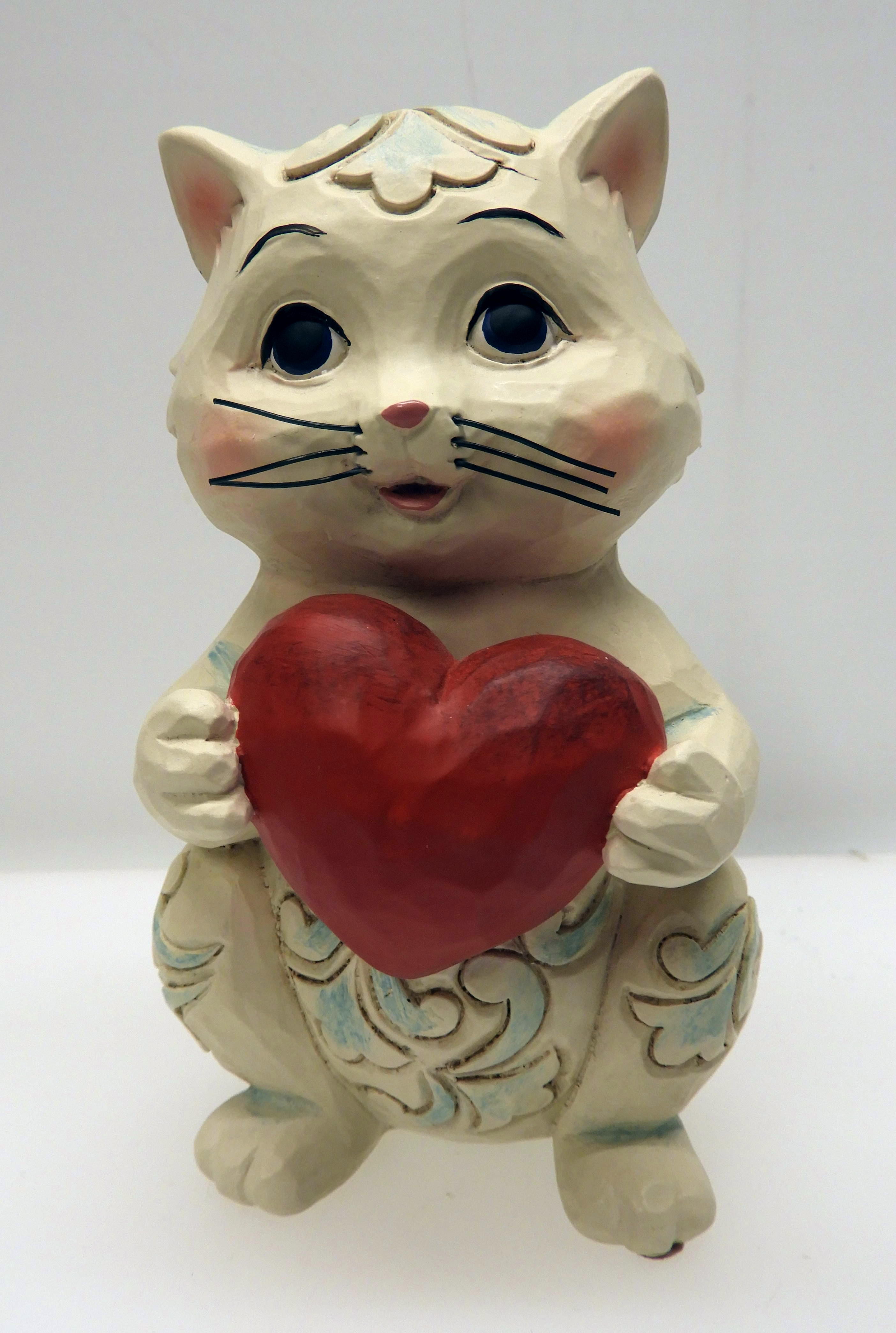 Jim Shore Jim Shore Heartwood Creek "Purr-fectly Loved" 6006225 Pint Sized Cat Figurine