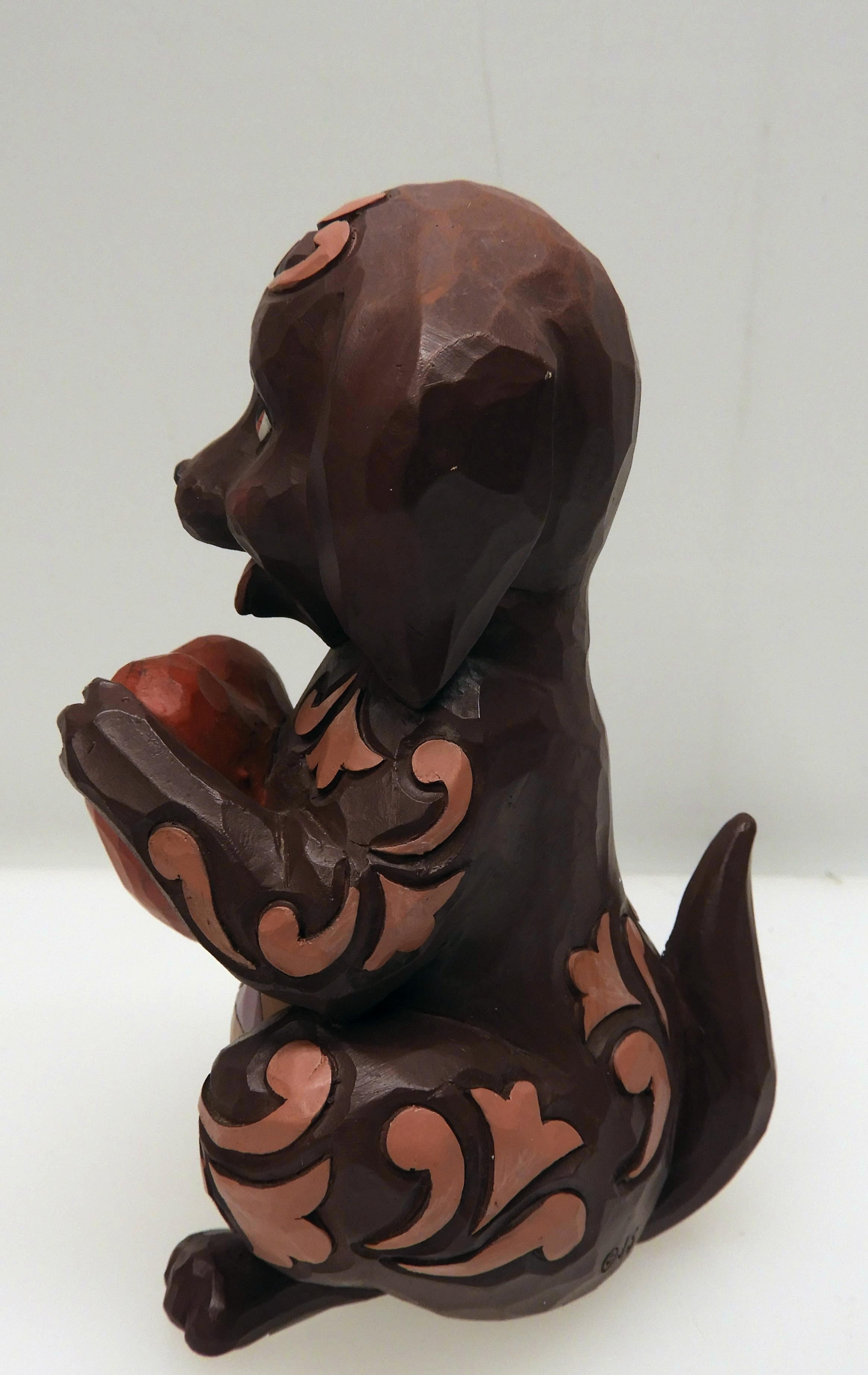 Jim Shore 6006224 Love är en trogen vän - Pint Sized Dog Holding Heart  - 3