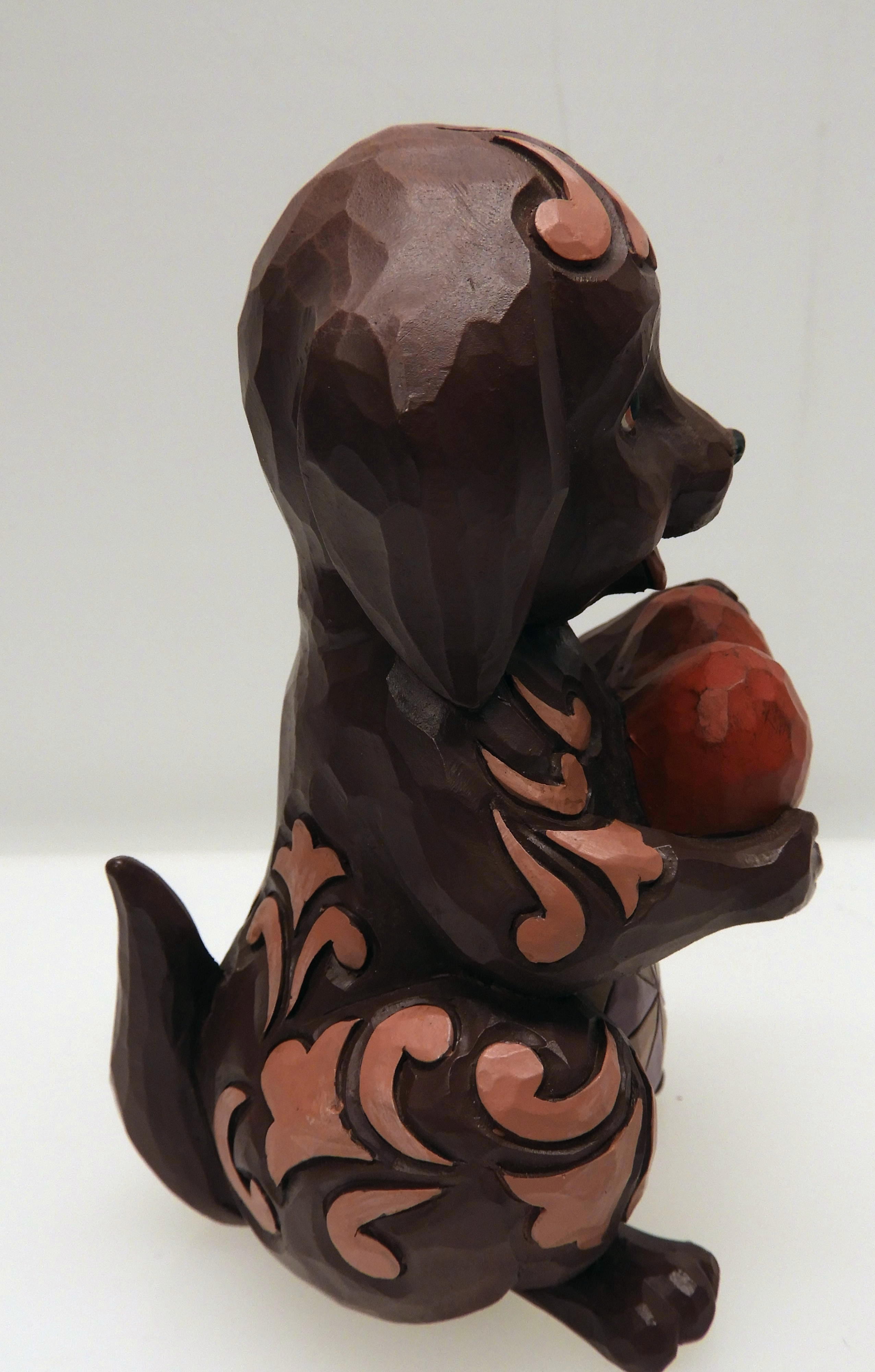 Jim Shore 6006224 Love är en trogen vän - Pint Sized Dog Holding Heart  - 5