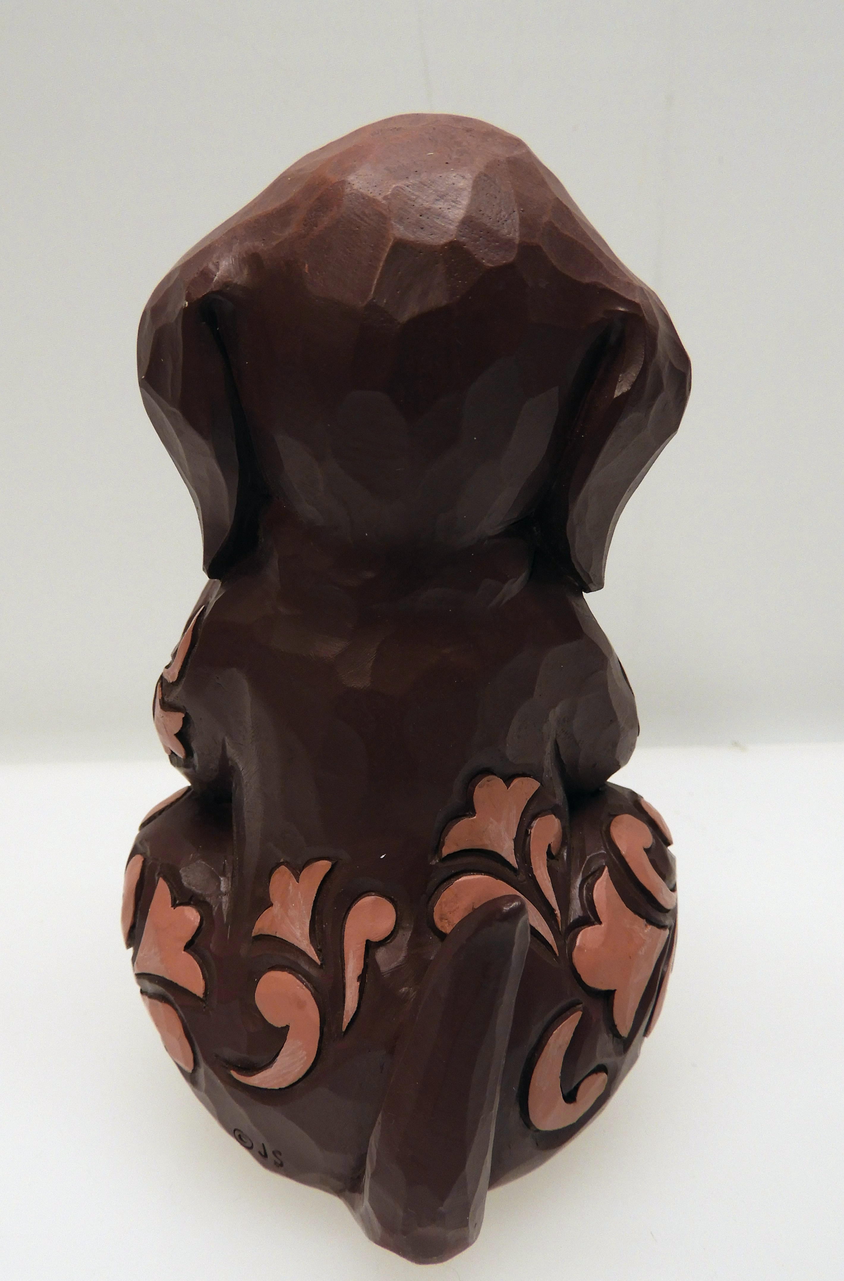 Jim Shore 6006224 Love är en trogen vän - Pint Sized Dog Holding Heart  - 4
