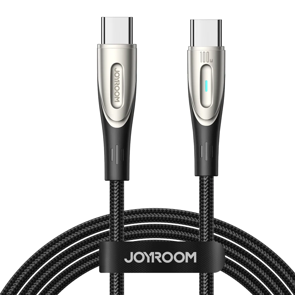 Sign USB-C till USB-C-kabel Snabbladdning 100W, 5A, 1,2m - Svart