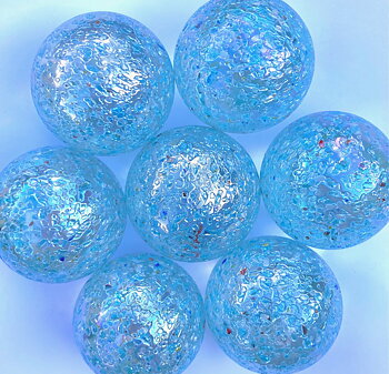 Spelkula Glitter Turkos 42 mm
