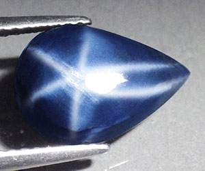 3,67 ct inusual increíblemente hermoso zafiro estrella azul natural - 2