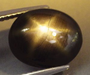 Zafiro estrella natural genuino raro de lujo grande de 4,79 quilates