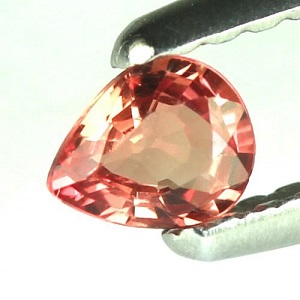 Piedra preciosa de zafiro padparadscha natural genuina y lujosa de 0,24 ct - 3