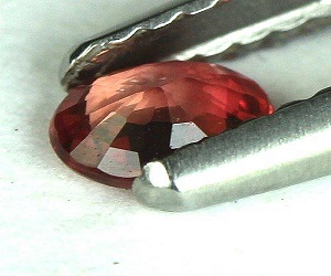 Piedra preciosa de zafiro padparadscha natural genuina y lujosa de 0,24 ct - 2