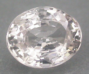 Piedra preciosa de zafiro rosa natural genuina rara de 0,73 ct