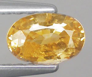 0.53 ct Härligt vacker äkta naturlig gul safir ädelsten