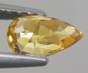 0.52 ct Lyxig gnistrande vacker äkta naturlig gul safir ädelsten - 2