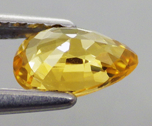 0.54 ct Underbart vacker äkta naturlig gul safir ädelsten - 2