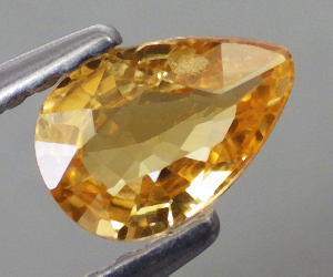 Lyxig top kvalitets äkta naturlig gul safir ädelsten - 3