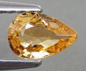 Lyxig top kvalitets äkta naturlig gul safir ädelsten