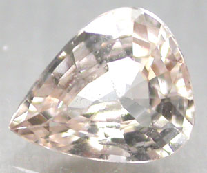 Lyxig vacker ovanlig naturlig äkta persiko rosa safir ädelsten