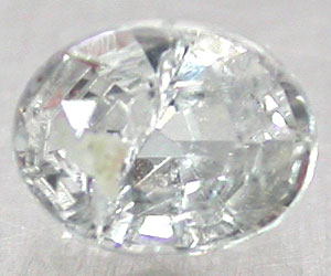 0.41 ct Sällsynt äkta naturlig obehandlad vit safir ädelsten