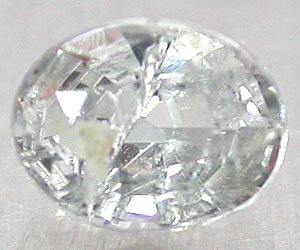 0.41 ct Sällsynt äkta naturlig obehandlad vit safir ädelsten