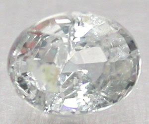 0.41 ct Sällsynt äkta naturlig obehandlad vit safir ädelsten - 3
