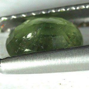 1.10 ct vacker naturlig grön safir ädelsten - 2