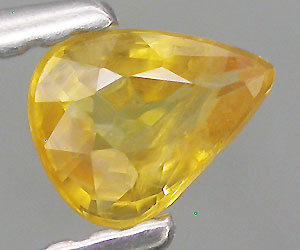 0.31 ct Vacker naturlig äkta gul safir ädelsten