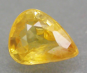 0.31 ct Vacker naturlig äkta gul safir ädelsten - 3