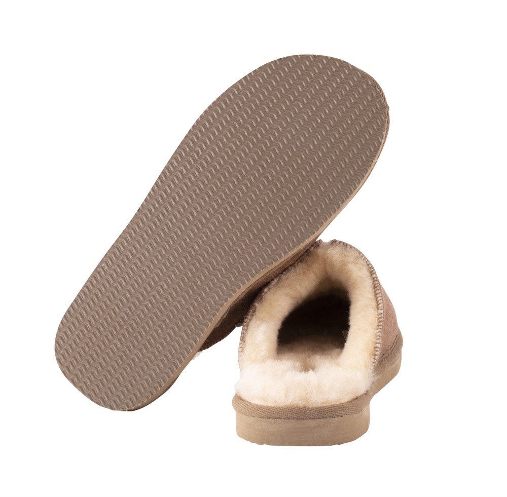 Fårskinns toffel Hugo i Antique Cognac - 4